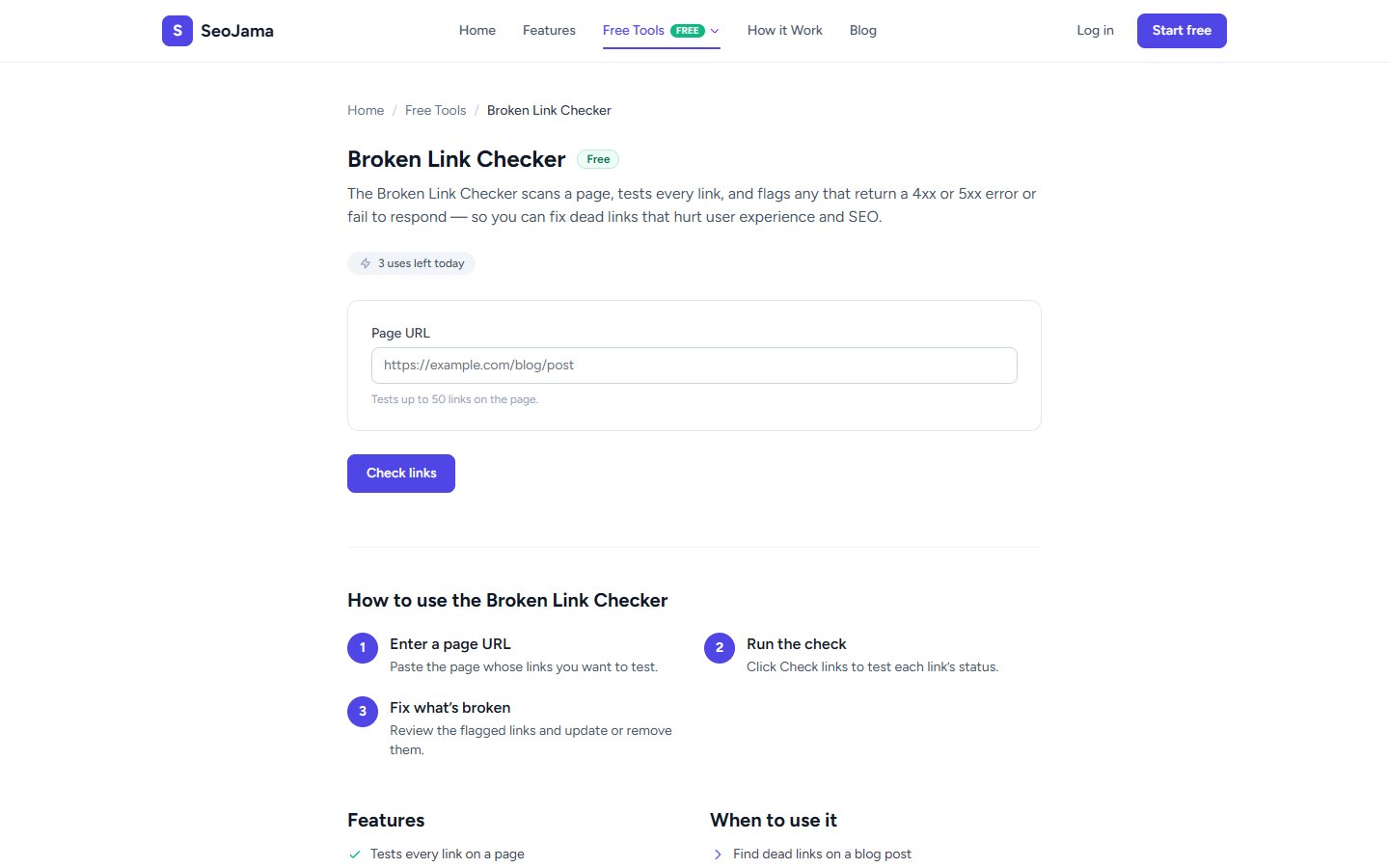 Broken Link Checker
