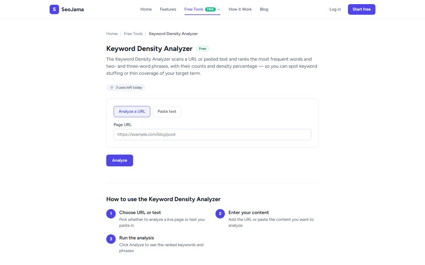 Keyword Density Analyzer