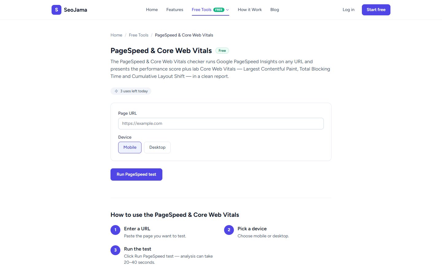 PageSpeed & Core Web Vitals