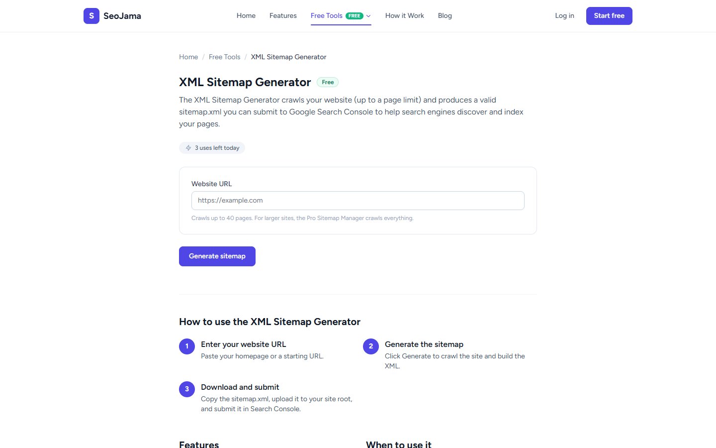 XML Sitemap Generator
