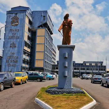 Monrovia Liberia city skyline and business district