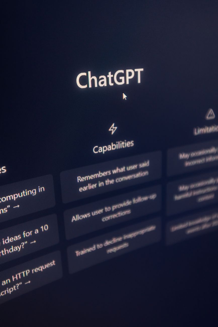 AI script generation interface on screen