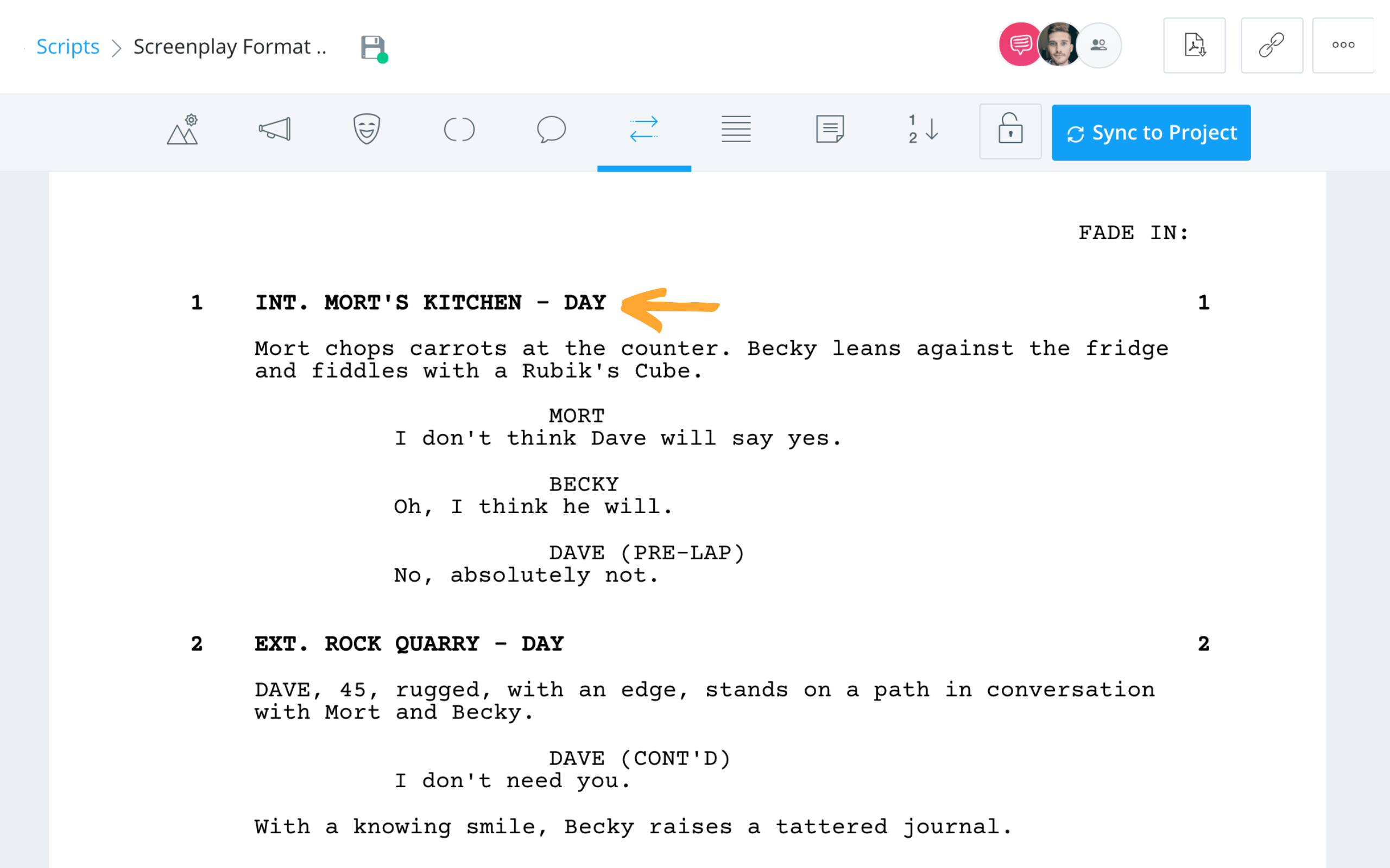 Structured TikTok script template with hook body and CTA sections
