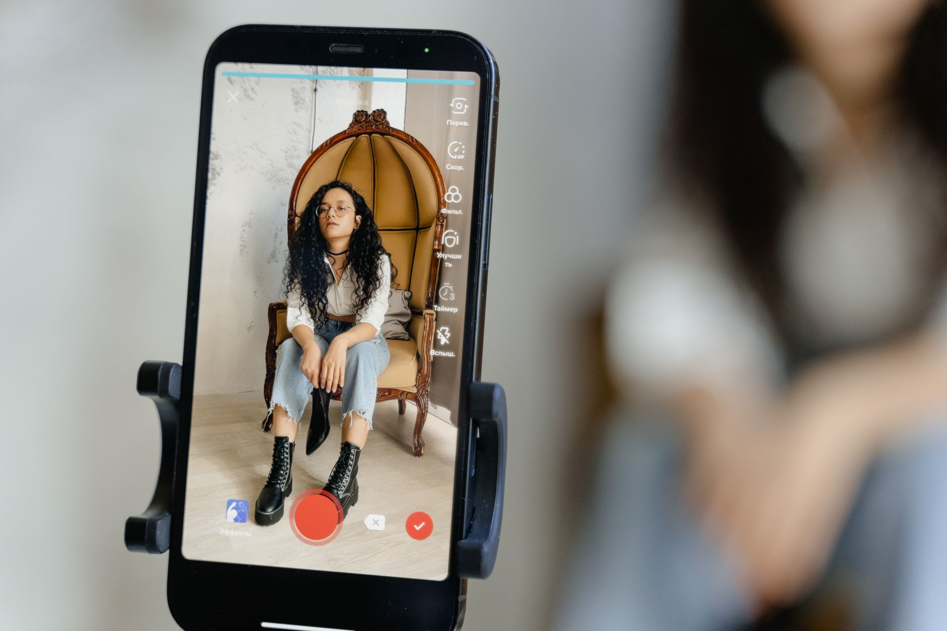 TikTok creator tools dashboard on a smartphone screen