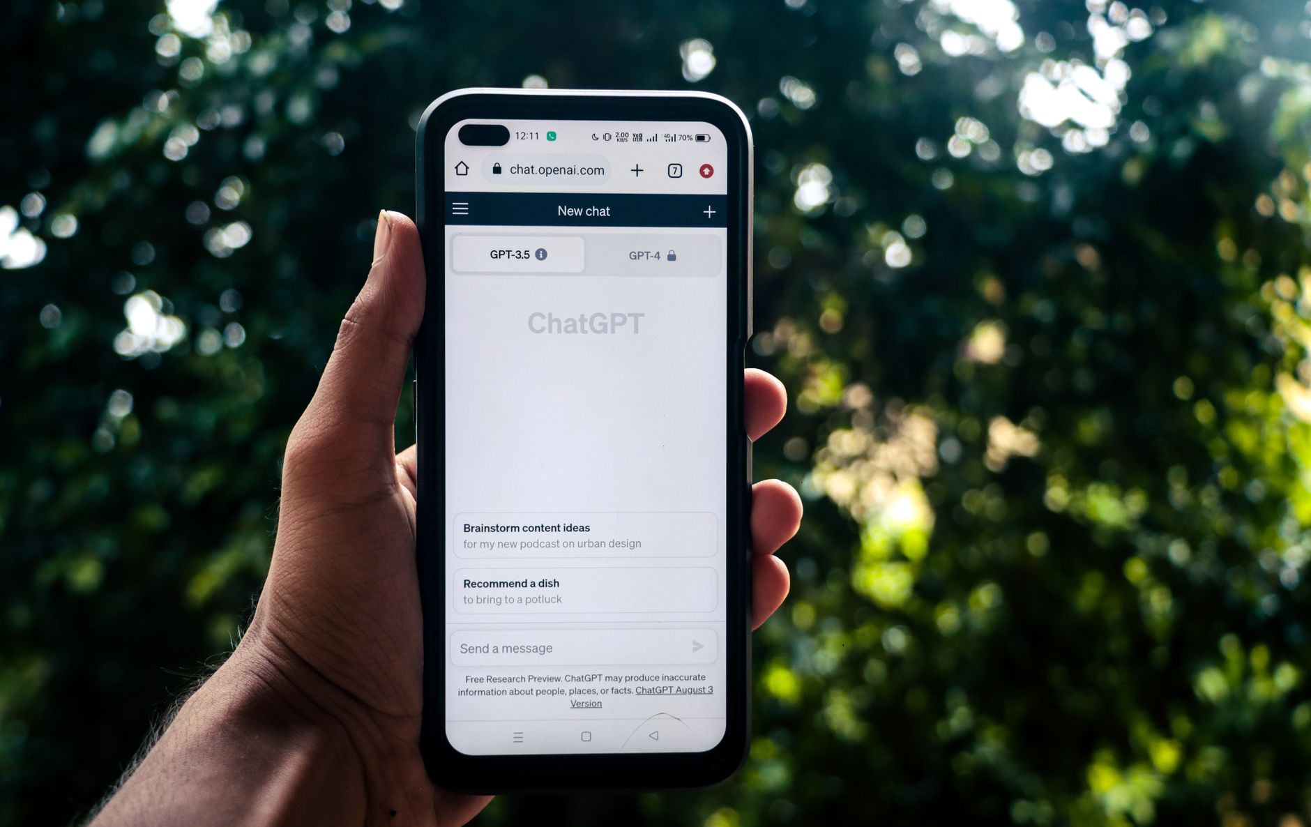InVideo AI prompt interface generating social media video from text