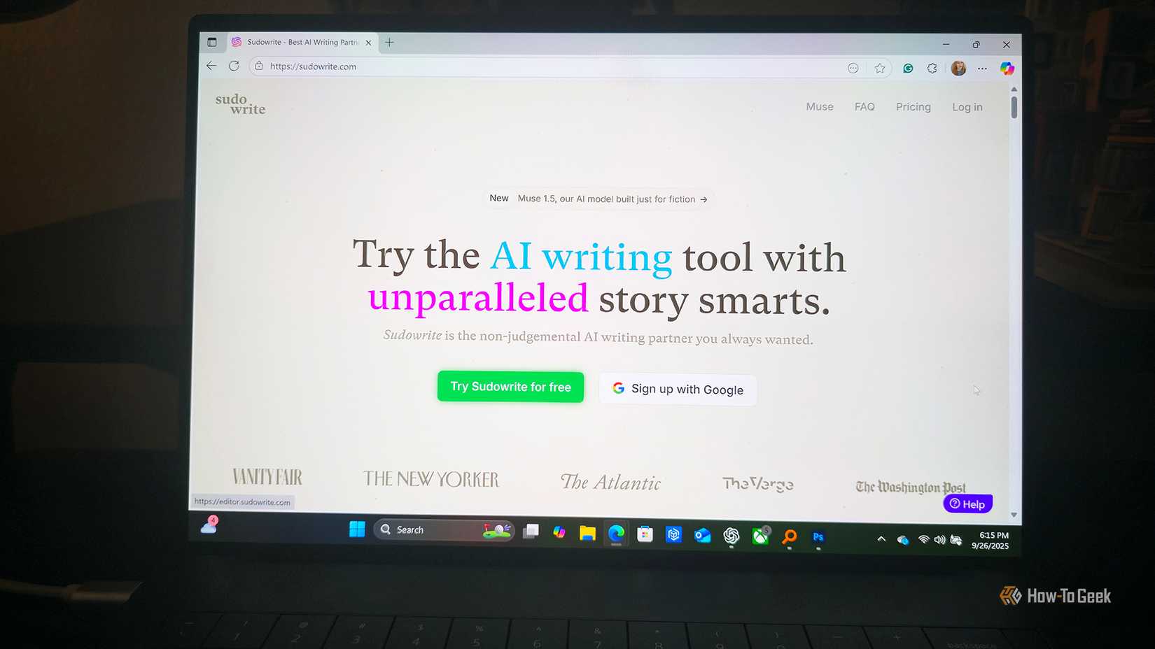 AI script generator interface on laptop screen for TikTok content creation