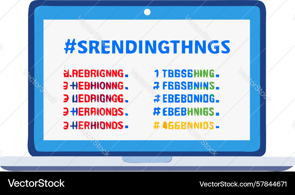 Trending social media content formats displayed on a laptop screen