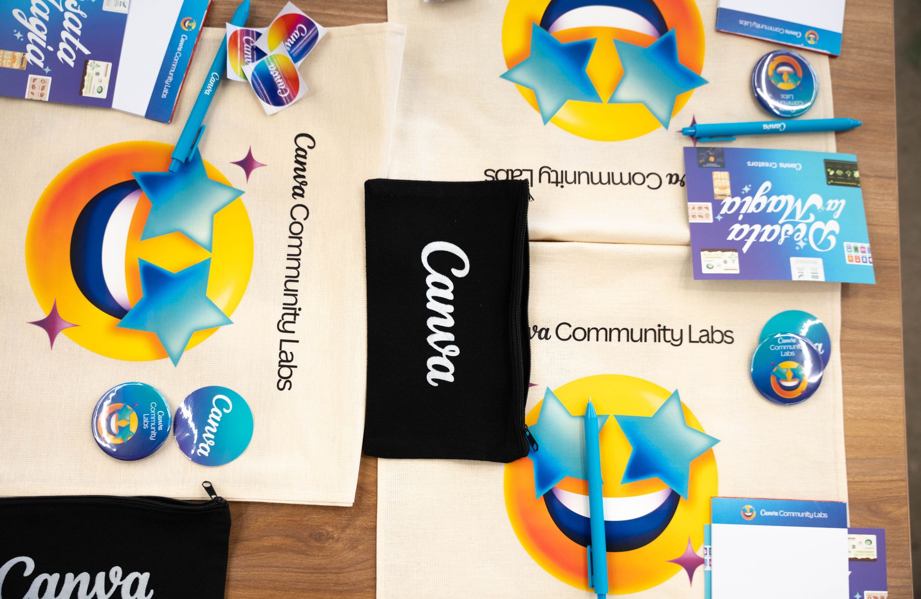 Canva Magic Write tool generating text inside a social media template
