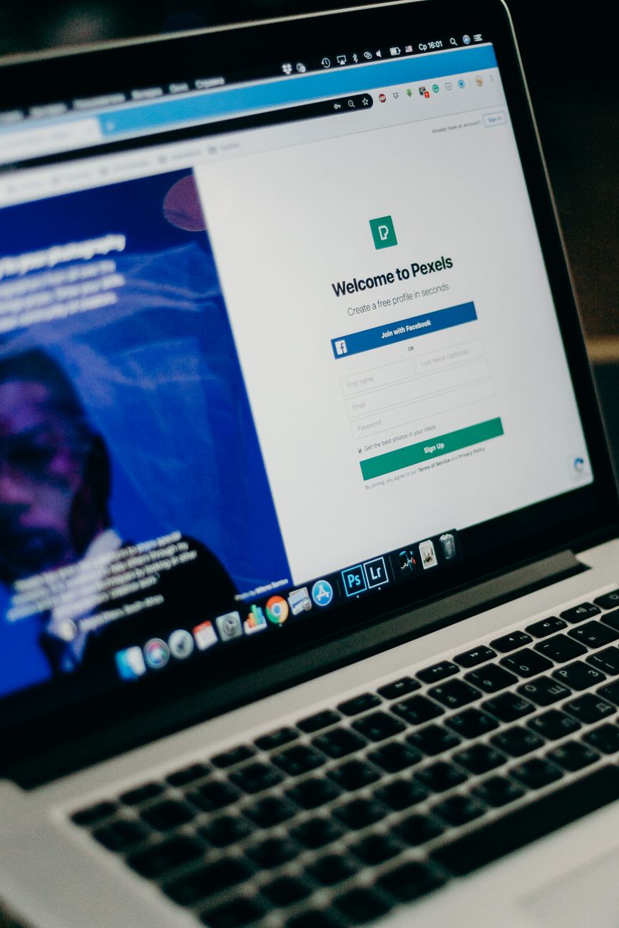 Email marketing opt-in form on a small business website