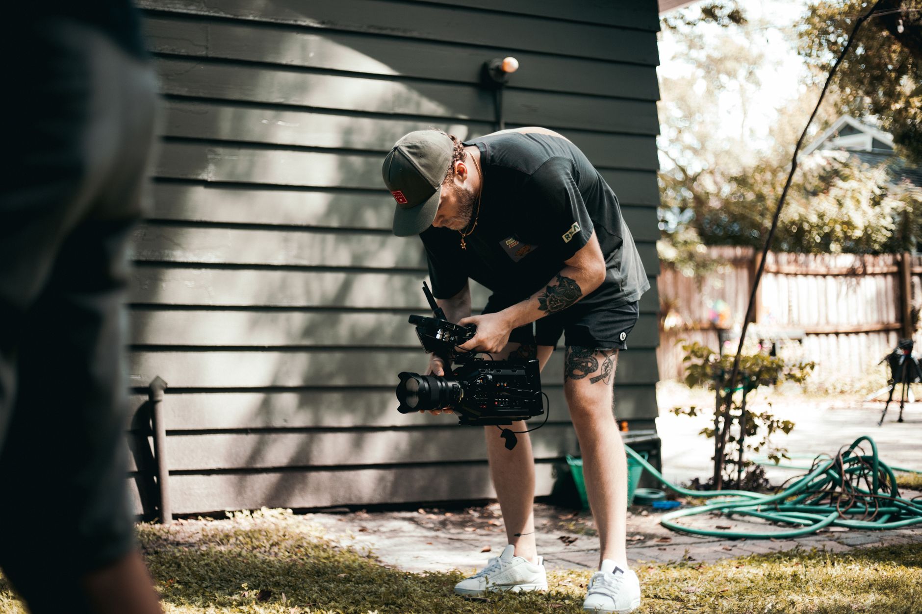 Small business owner filming a short-form product video on a smartphone