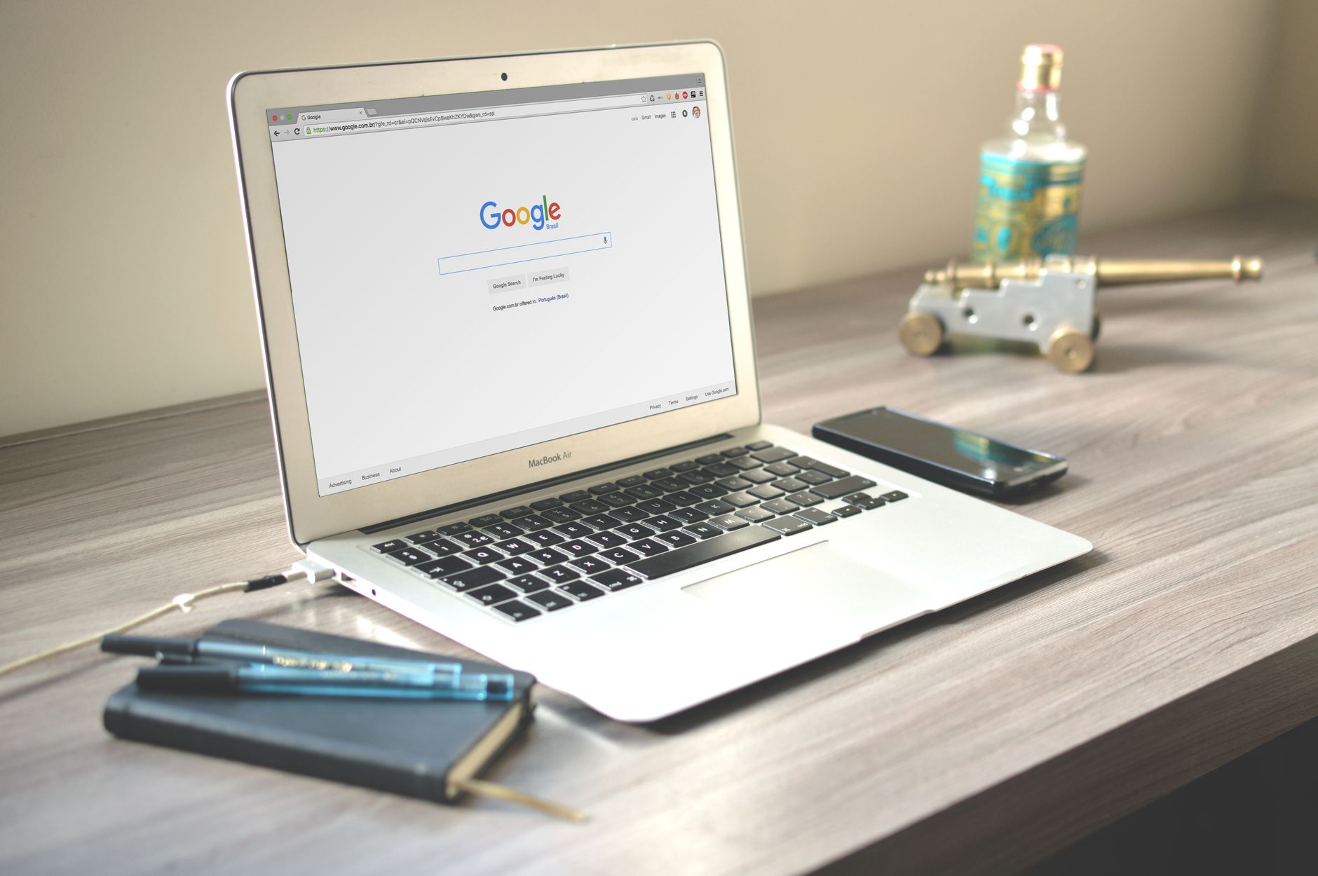 Google Business Profile setup on a laptop screen