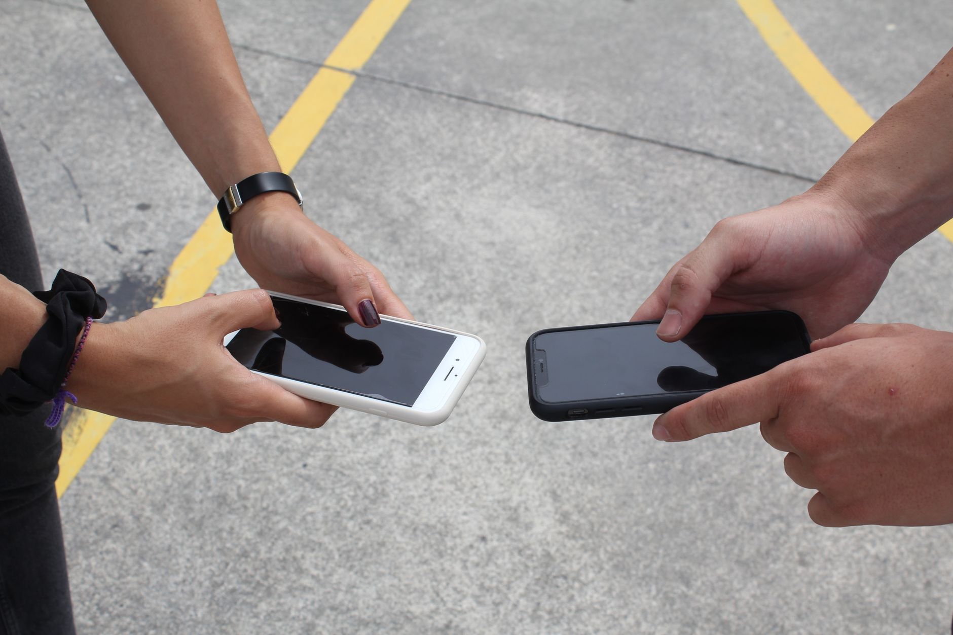 Split screen comparison of two short form video formats on a phone