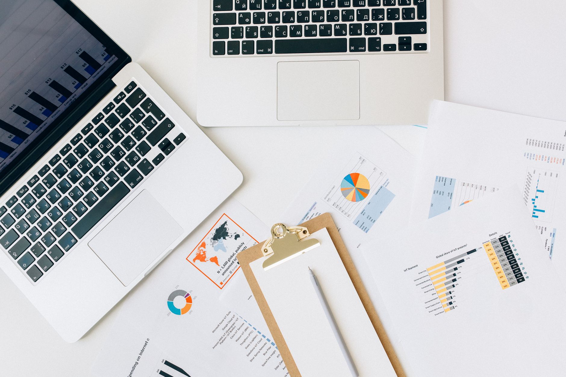 Digital marketing strategy diagram on laptop screen