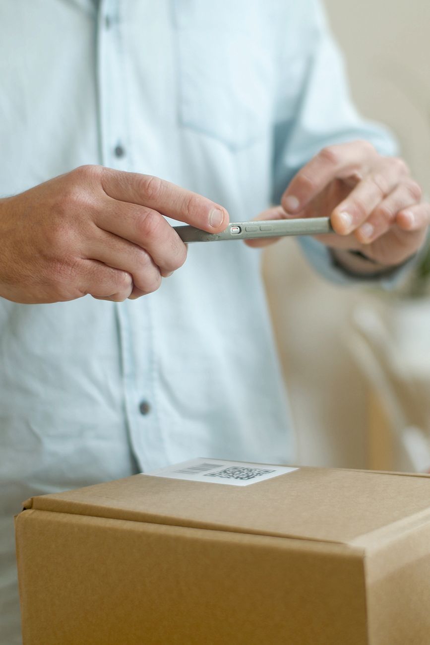 QR code on product packaging for local business marketing