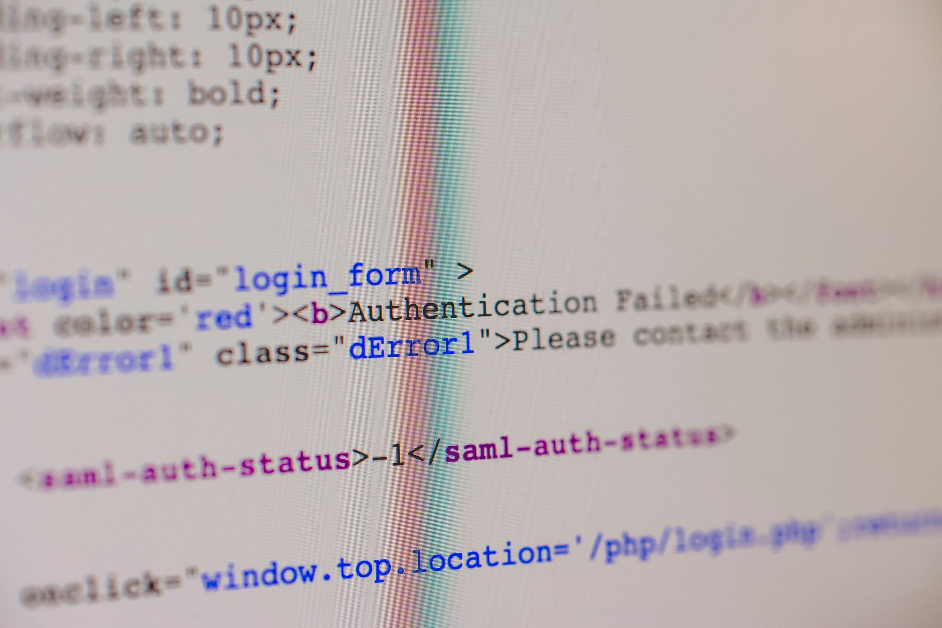 Structured data schema markup validation tool results on a computer screen