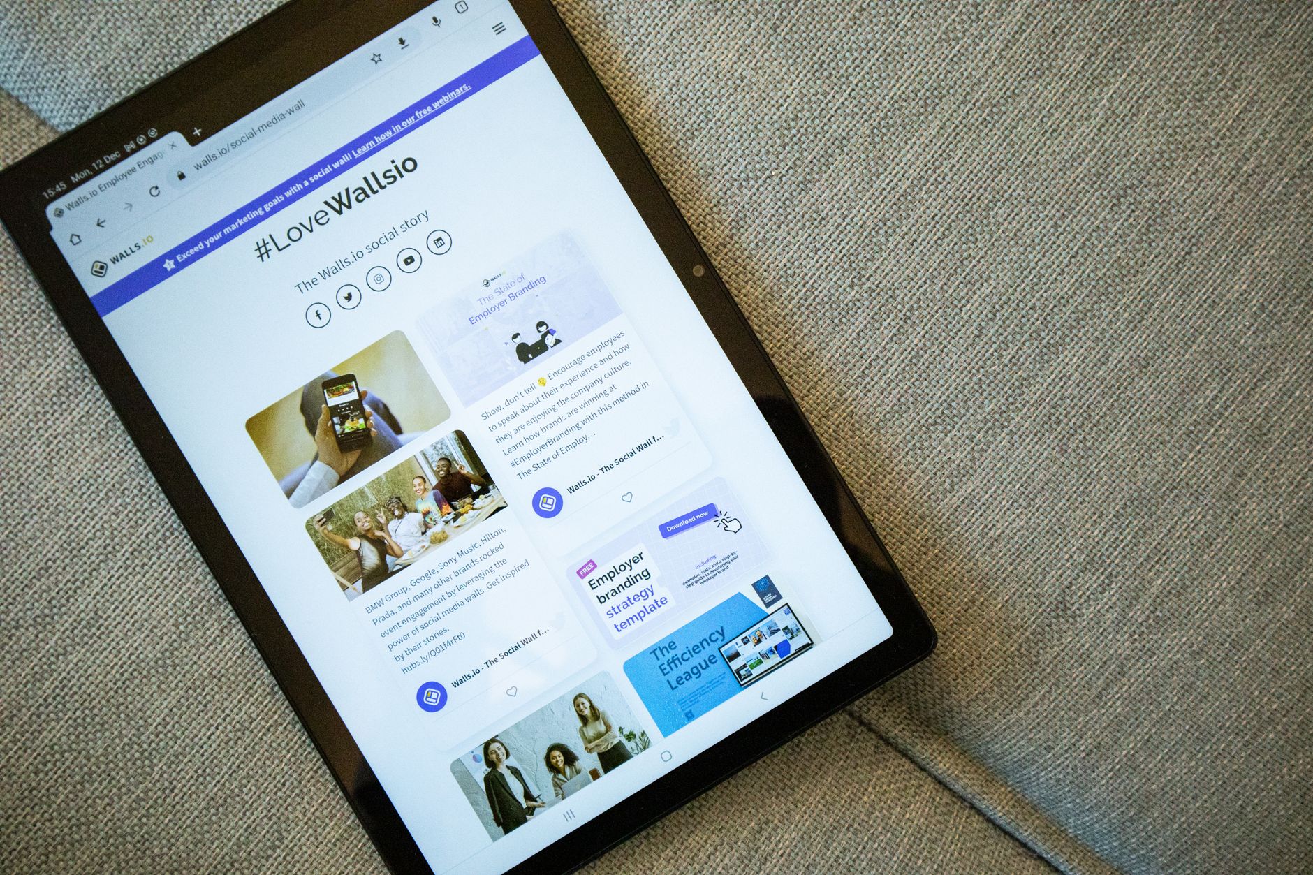 Website SEO score breakdown showing multiple ranking factors on a screen