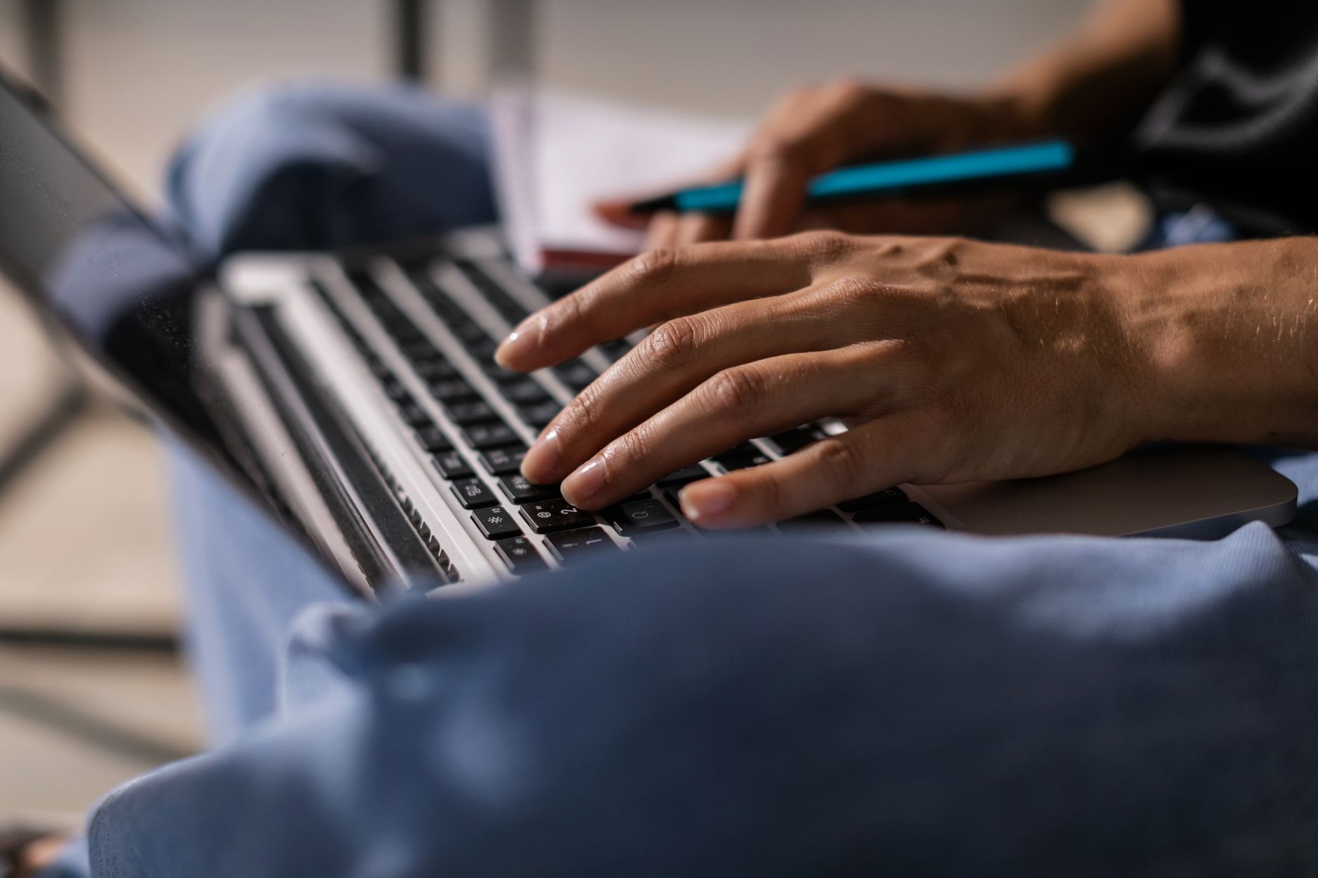 Content writer optimizing a blog post for AI search visibility and SEO
