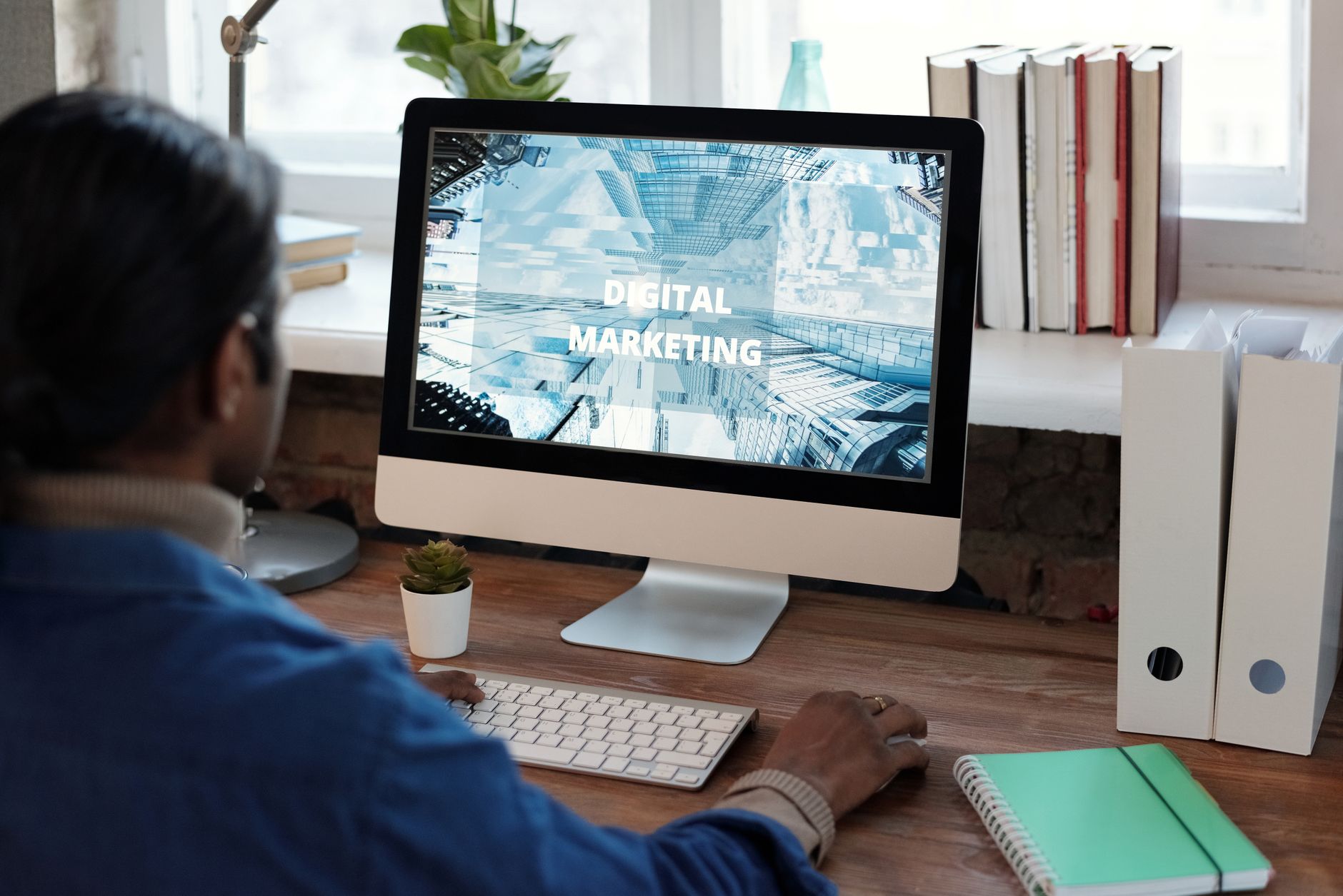 Person reviewing SEO recommendations on a computer screen