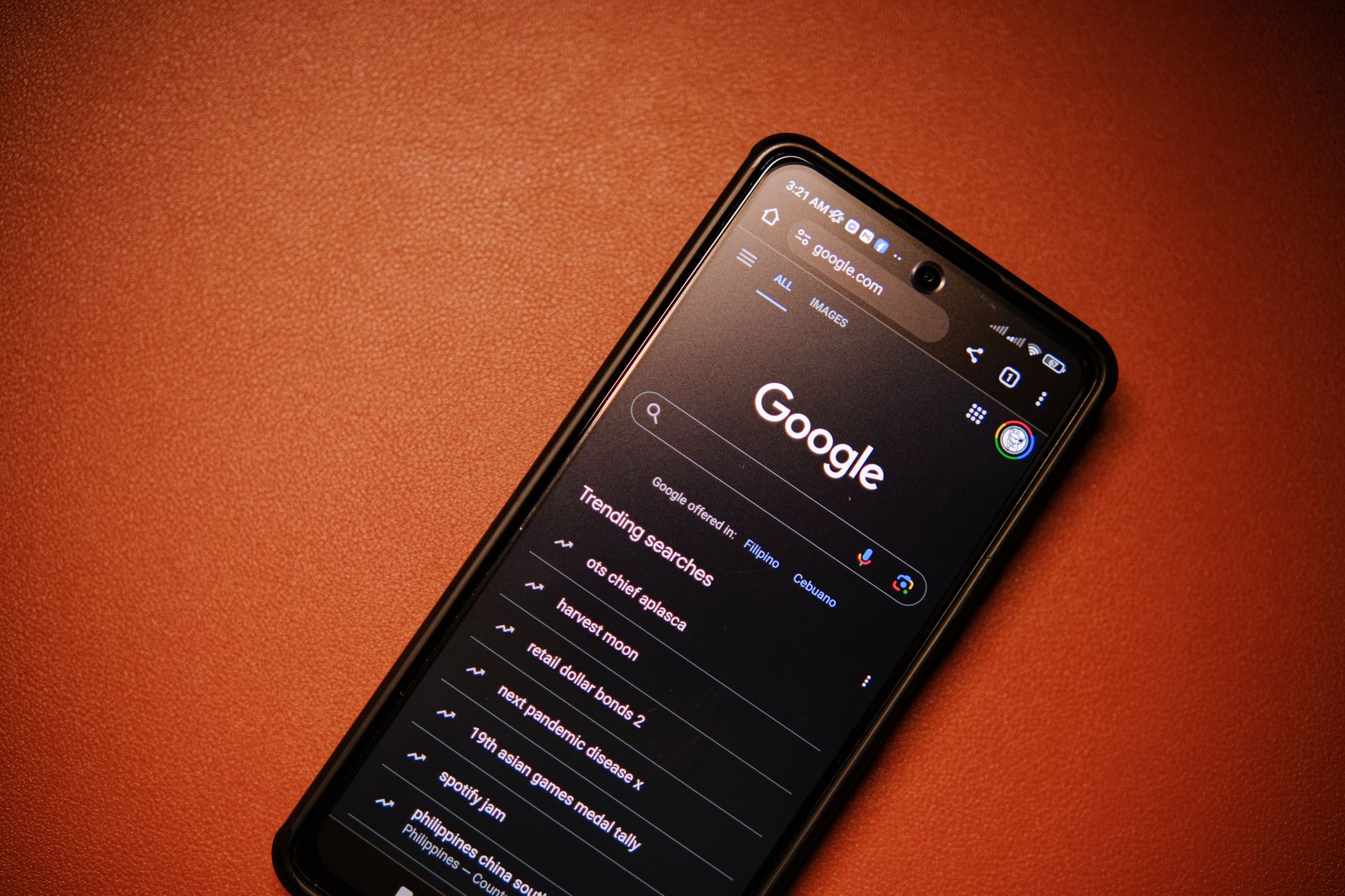 Google Search Console performance report showing clicks and impressions