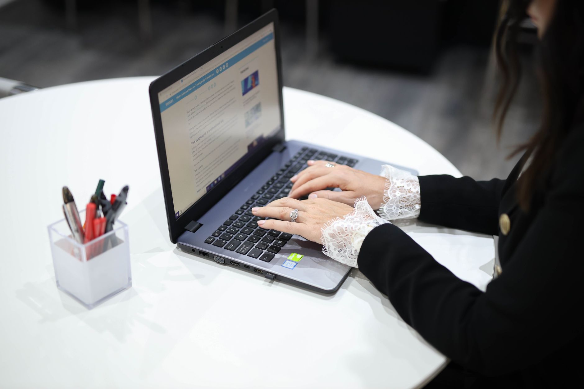 On-page SEO checklist being reviewed on a computer screen