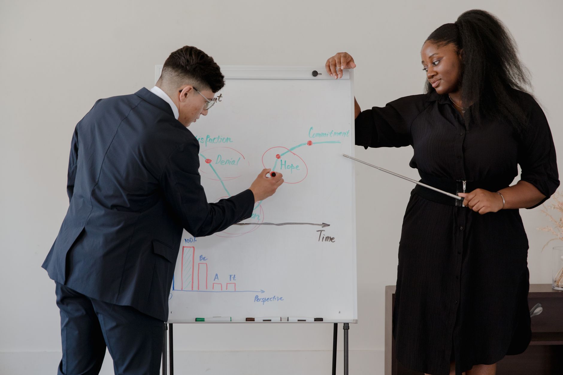 African business coach conducting virtual consultation