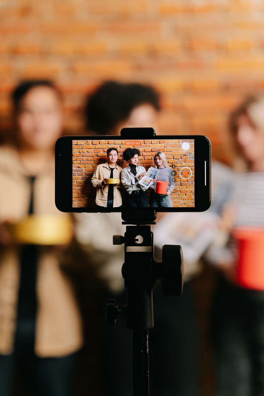 African content creators filming and collaborating on digital content