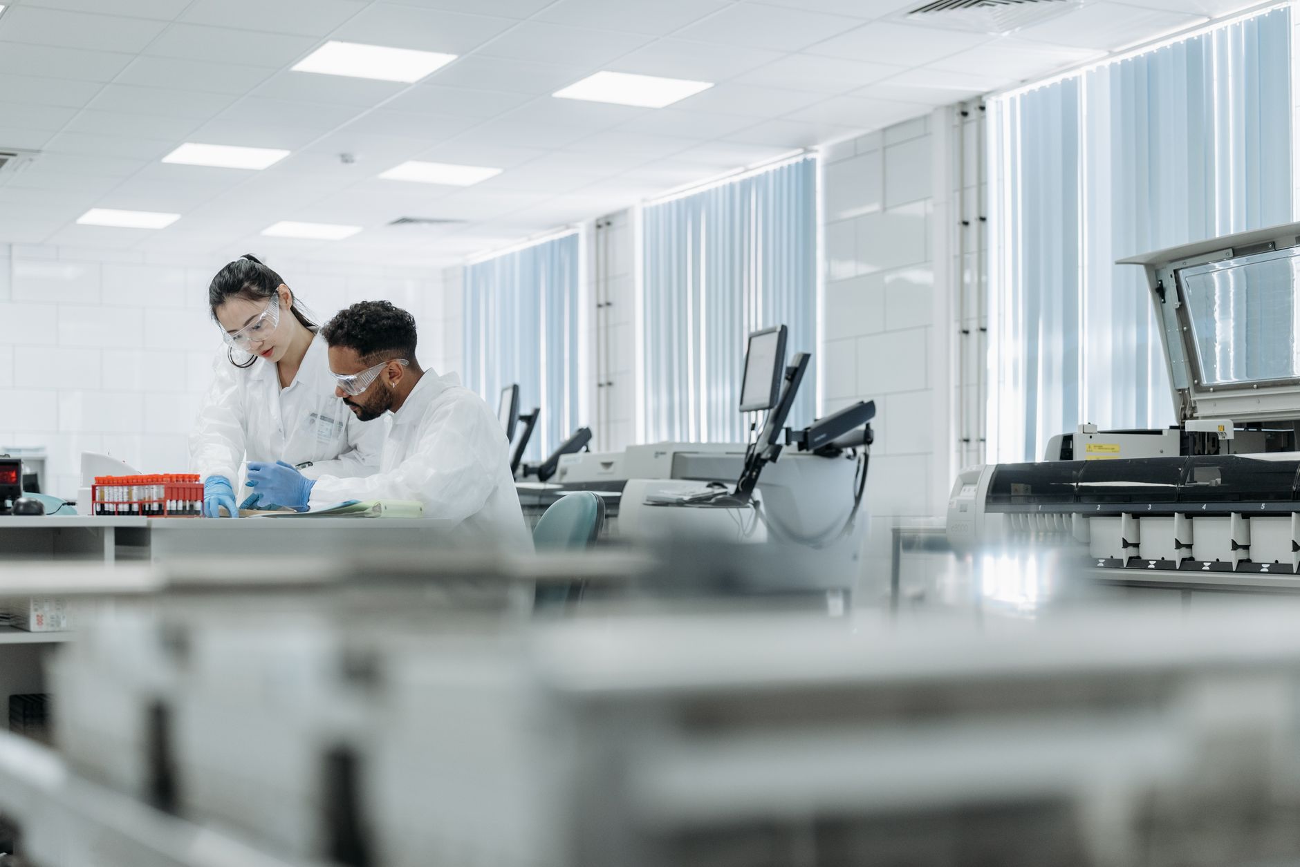 African researchers collaborating on AI project in a modern Nairobi tech hub