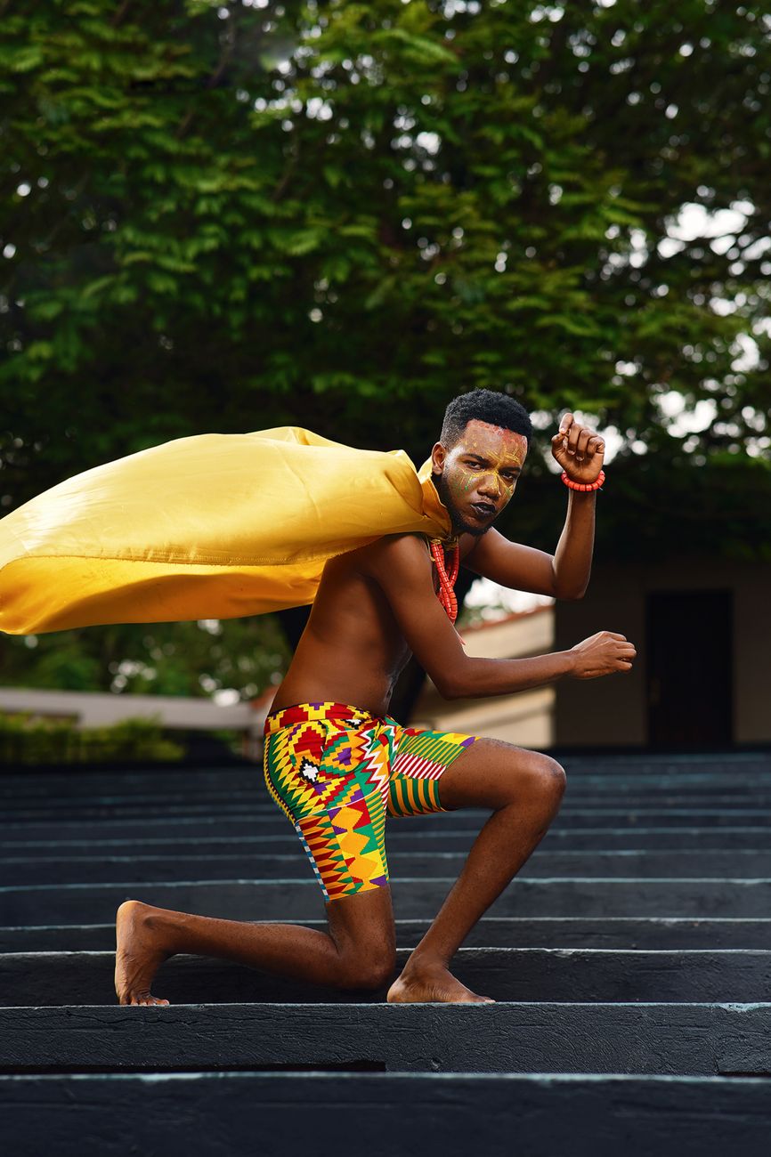 Vibrant African textile patterns and Kente cloth displayed with bold colors and geometric designs