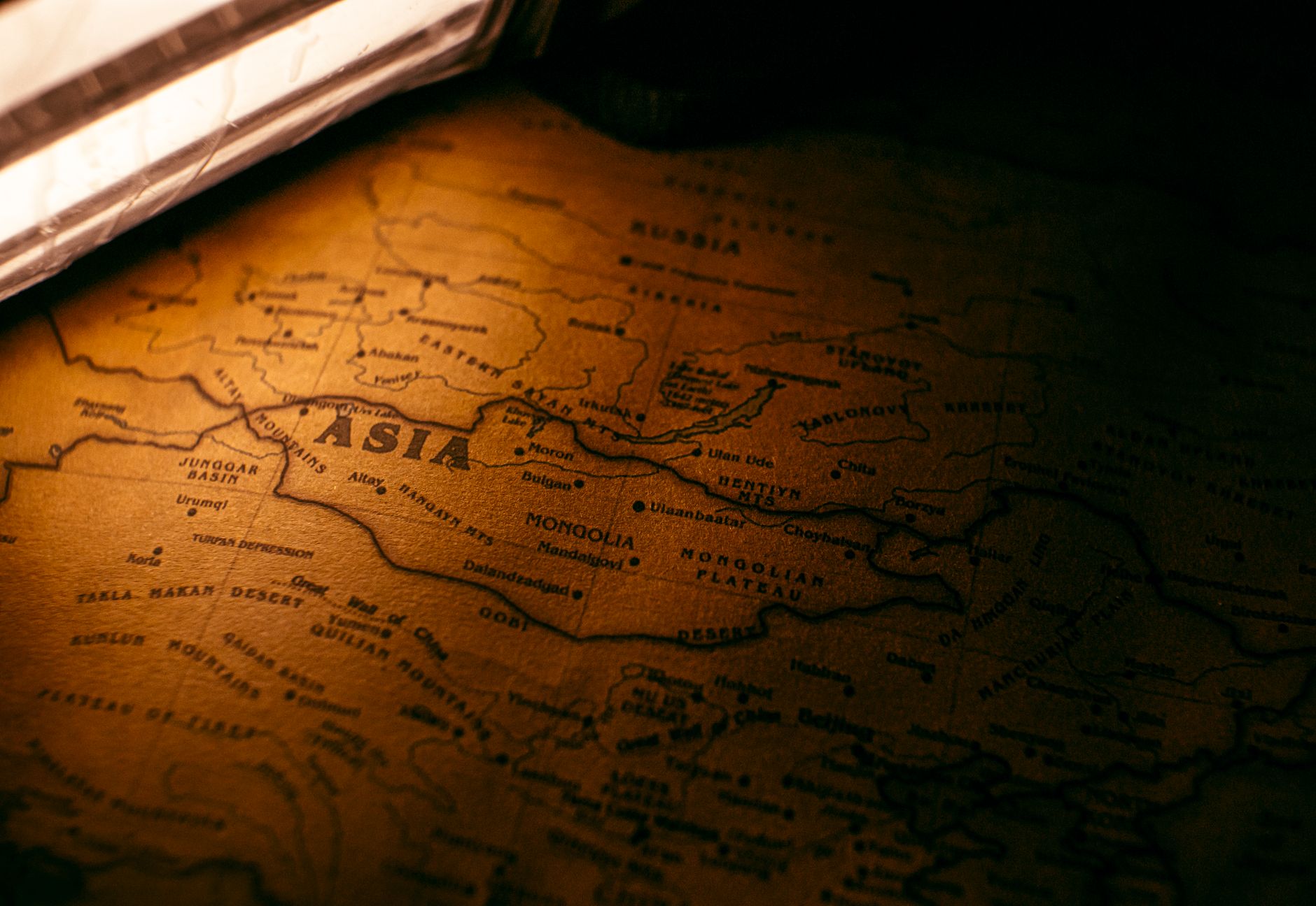 Ancient map of the Holy Land with biblical routes marked