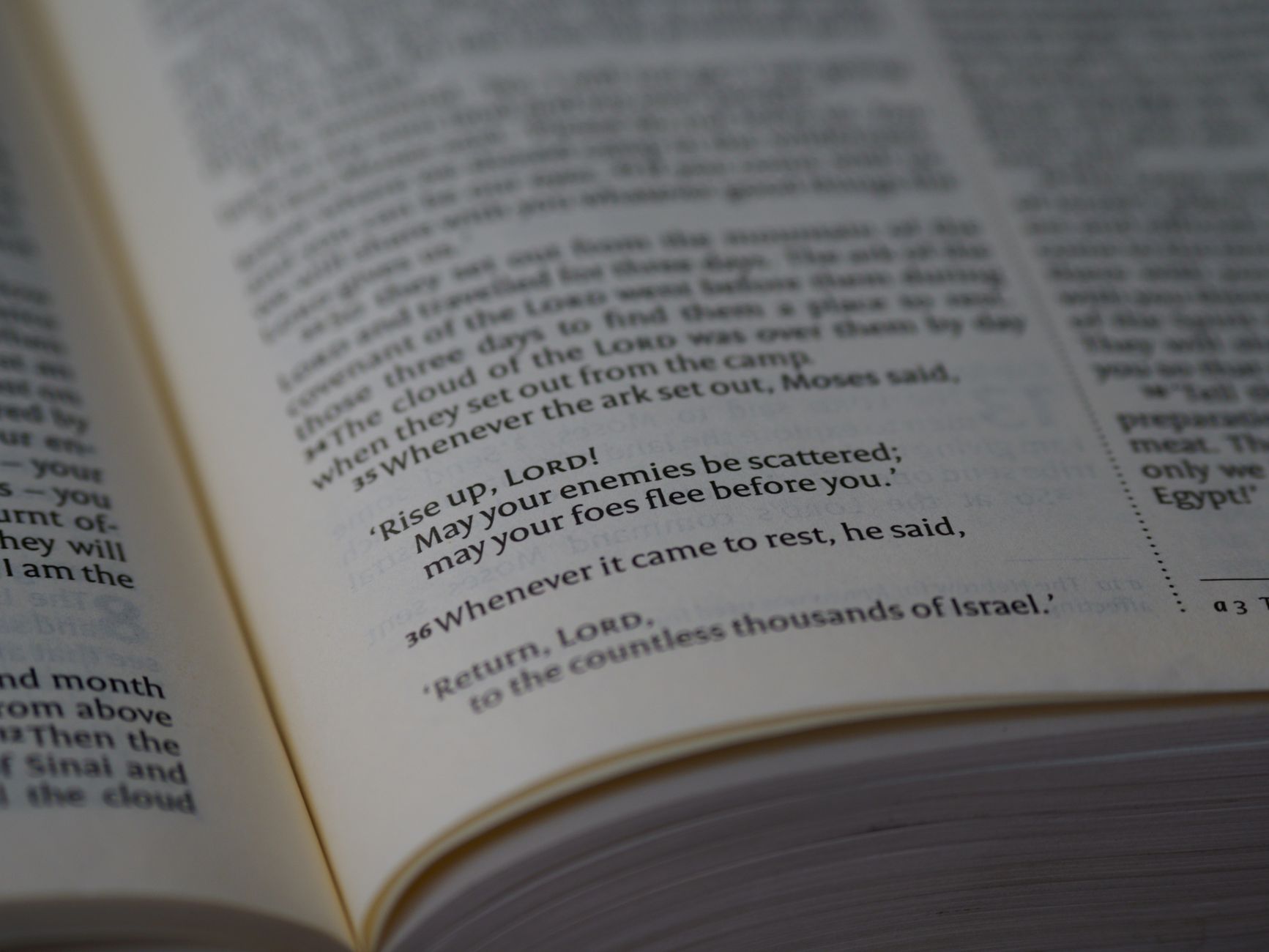 Open Bible with Jeremiah passage highlighted on a wooden desk