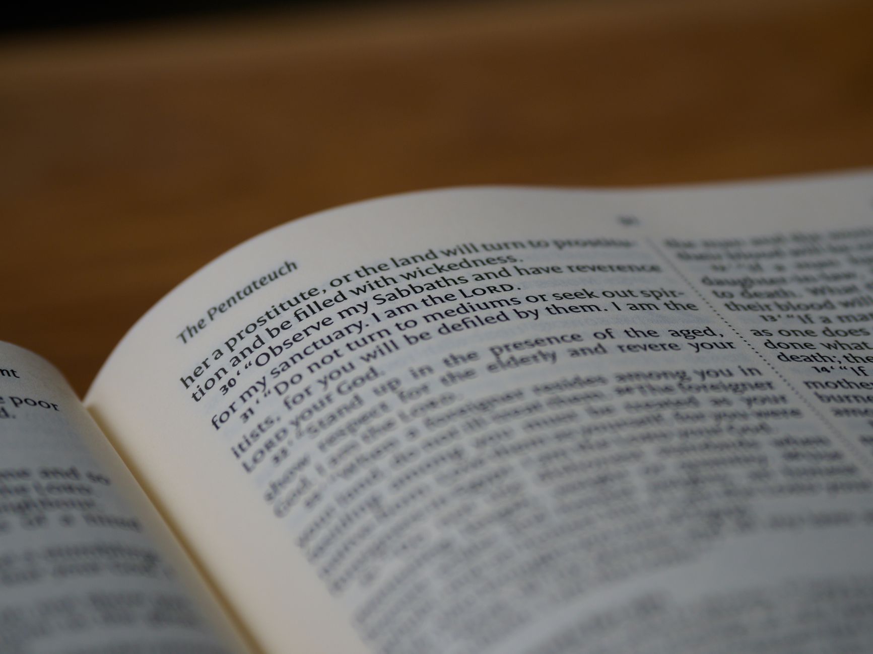 NIV Bible open to the New Testament on a clean white background