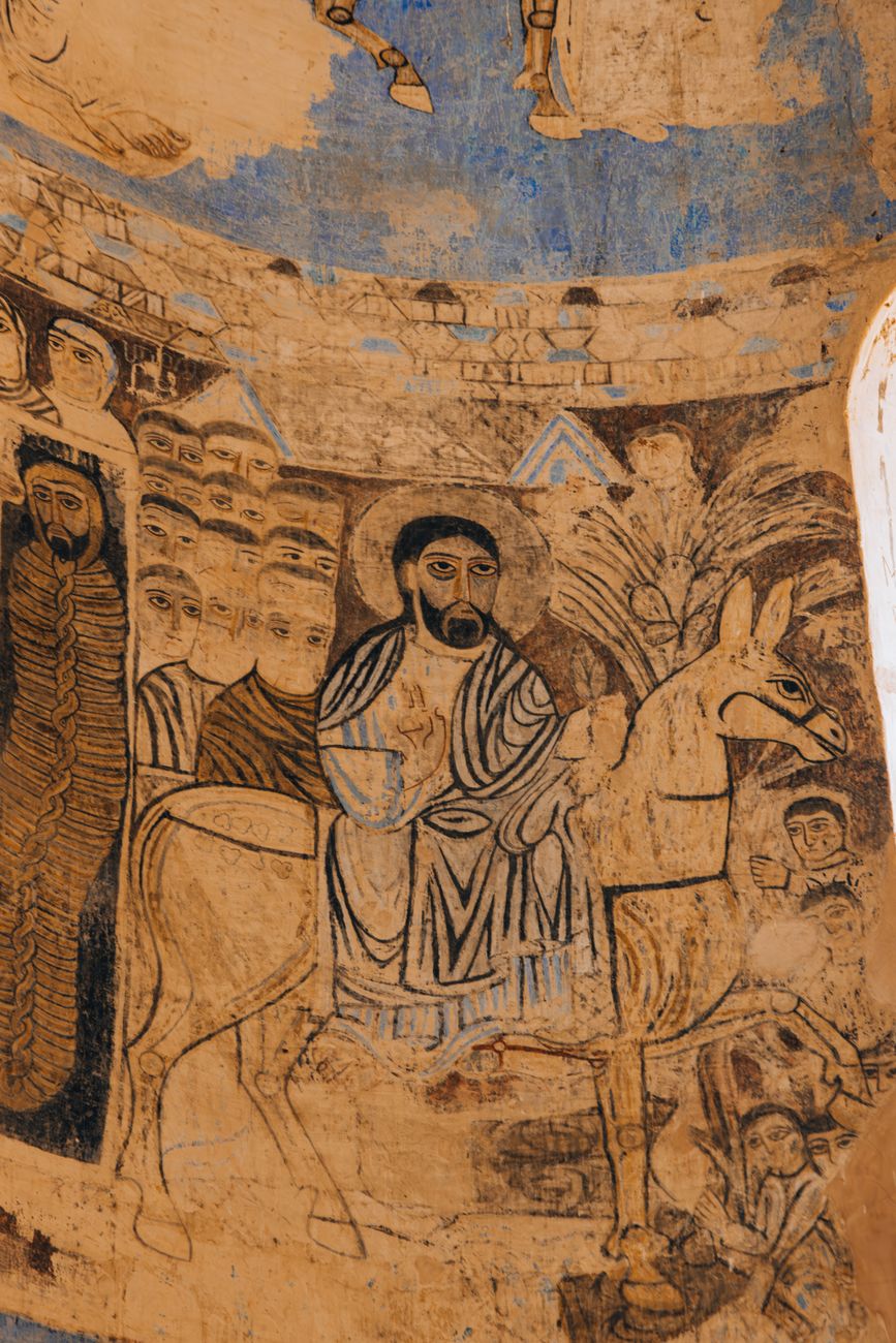 Ancient Middle Eastern map showing biblical lands and trade routes