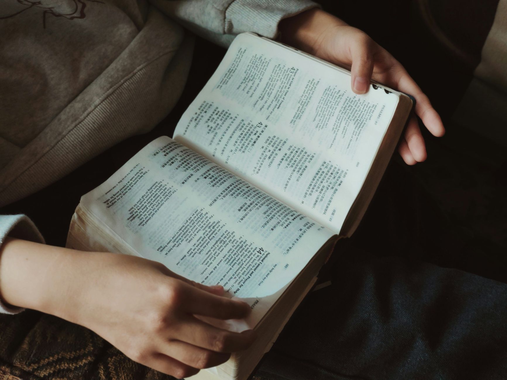 Bible.is app showing global language selection screen