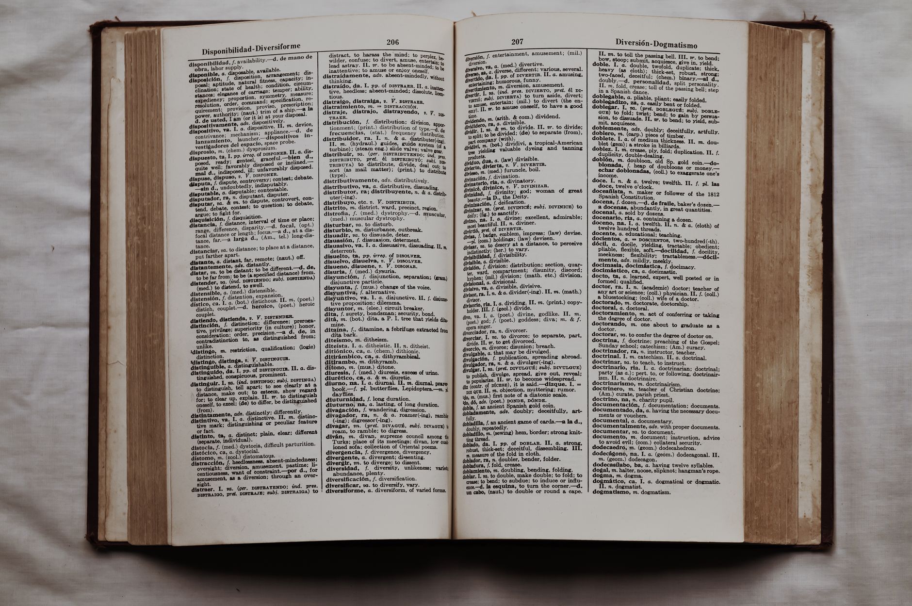 Open Bible showing multiple translation columns side by side
