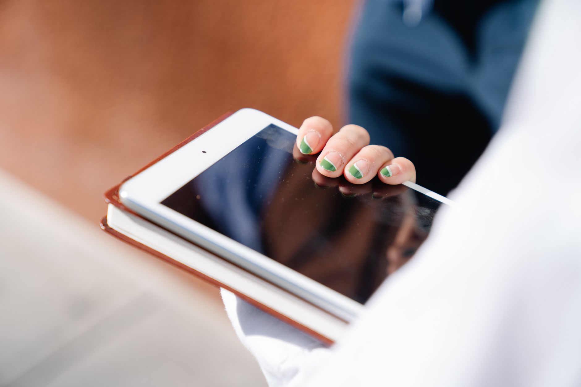 Olive Tree Bible App showing study resources on tablet